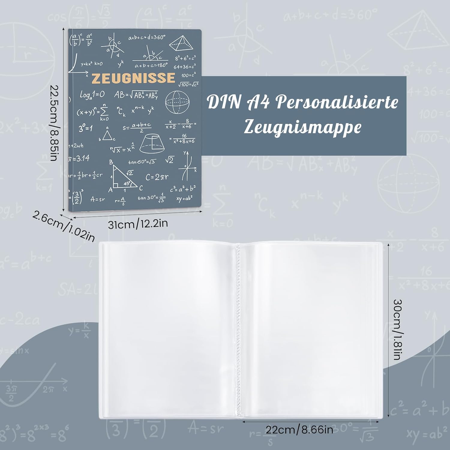 Thumbnail 1 de Zeugnismappe A4 40 Hüllen 📁