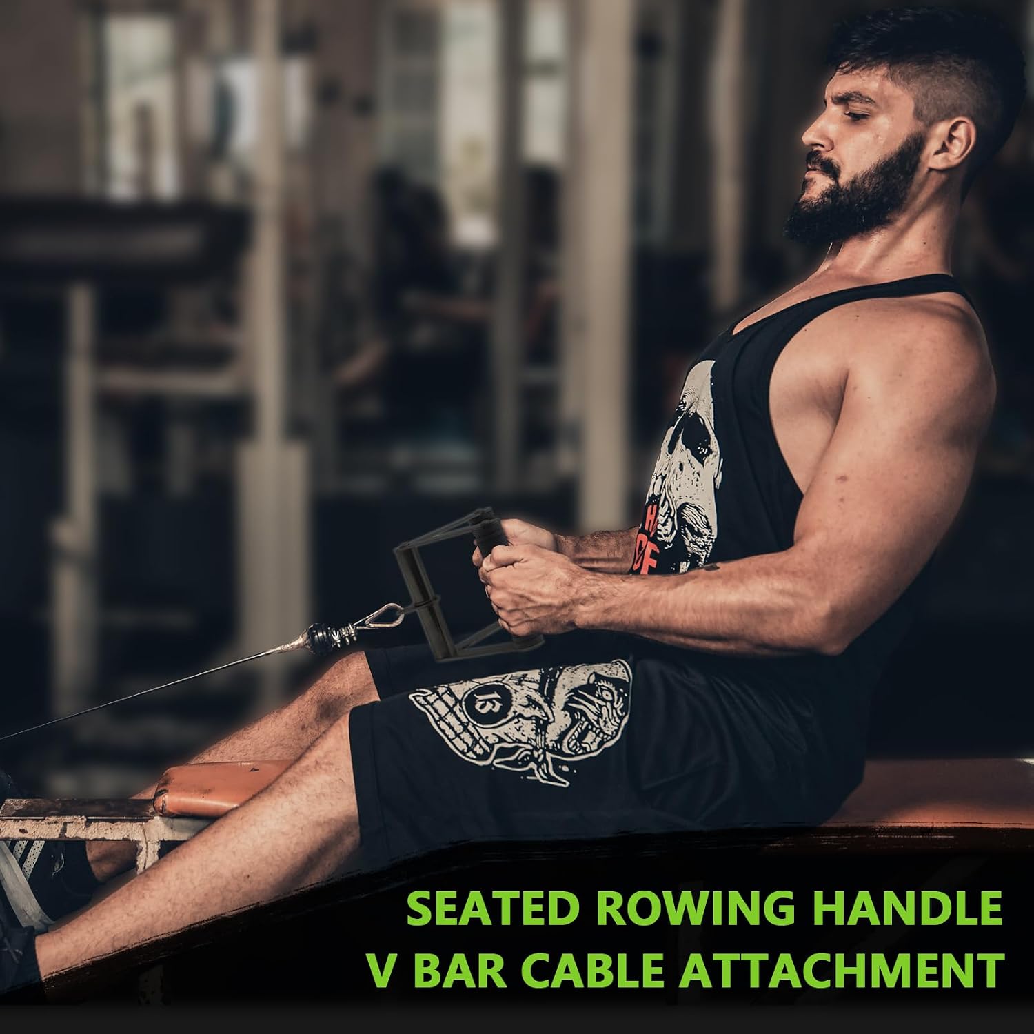 Thumbnail 5 de Howffite HB3 Double D Row Handle Cable Attachment with Steel Frame and 360° Swivel