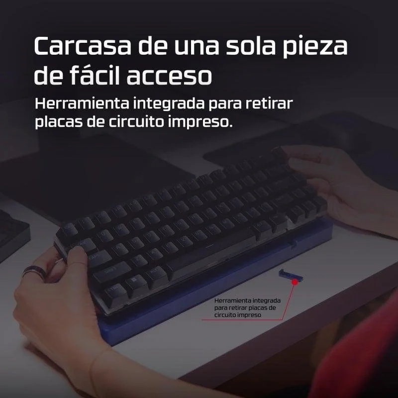 Thumbnail 1 de HyperX Alloy Origins 2 65% ES: teclado mecánico compacto y personalizable para gaming