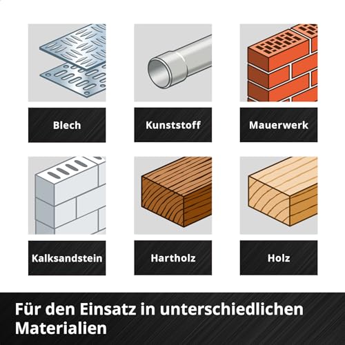 Thumbnail 10 de Einhell M-CASE 16-tlg. Bohrer-Set – Vielseitige Bohrer für Metall, Holz, Stein