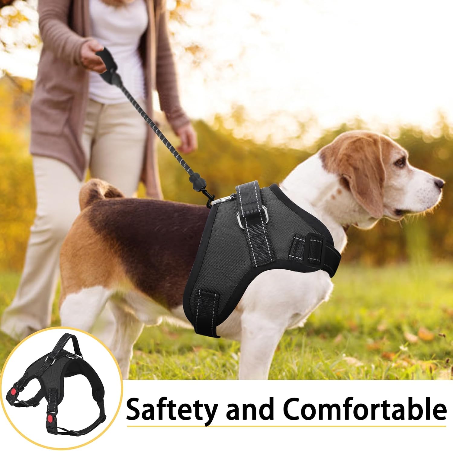 Detalle 2 de FYY No Pull Dog Harness Breathable Adjustable Vest