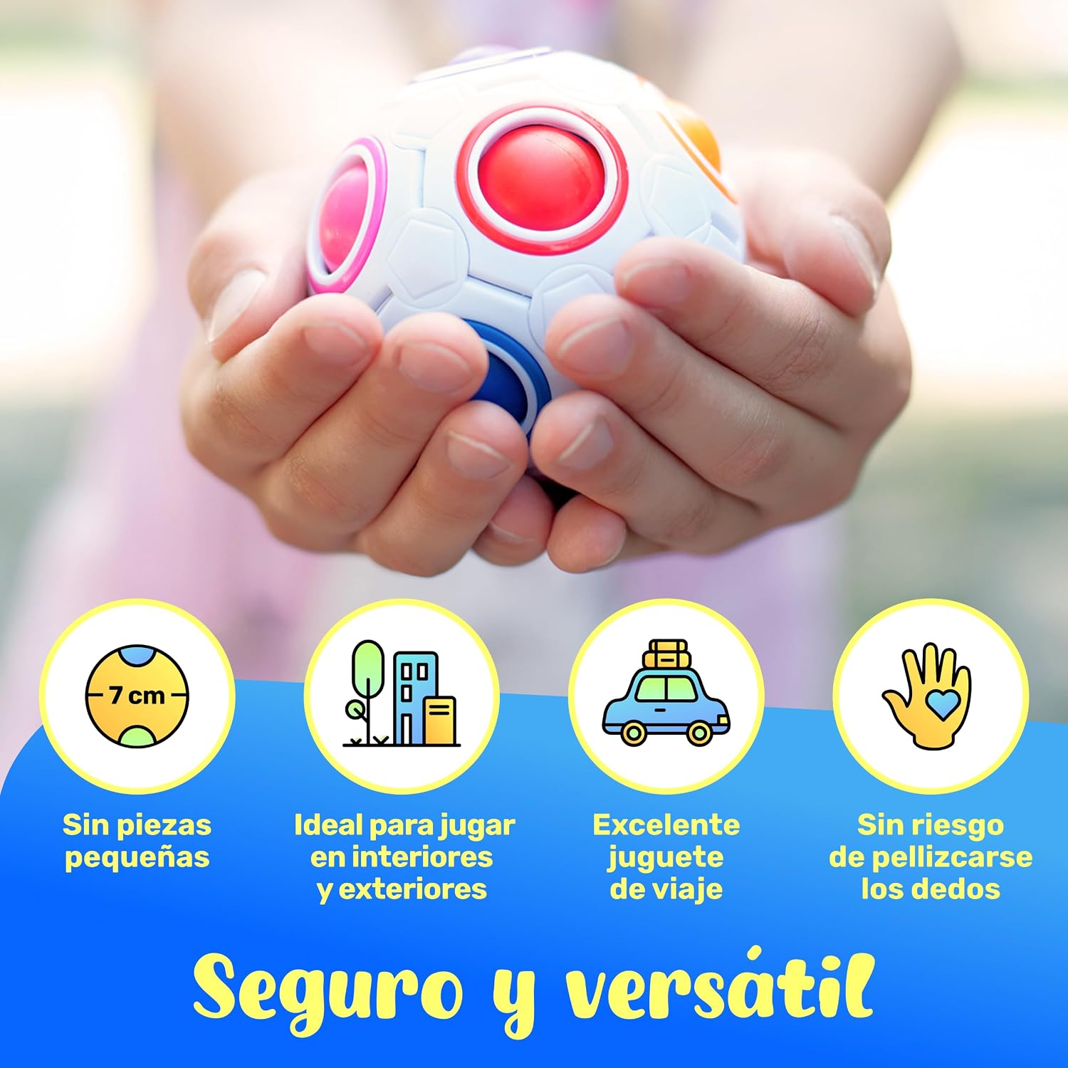 Thumbnail 6 de CUBIDI Bola Mágica Arcoíris 7 cm