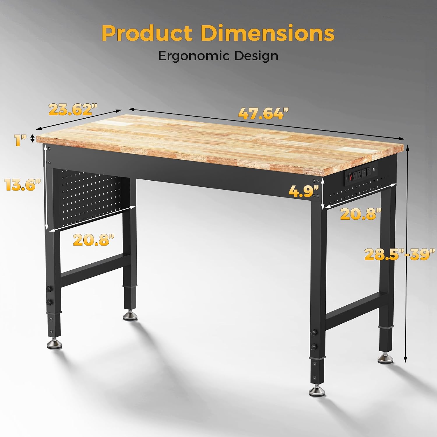 Detalle 2 de CAMMOO Adjustable Workbench 48-inch