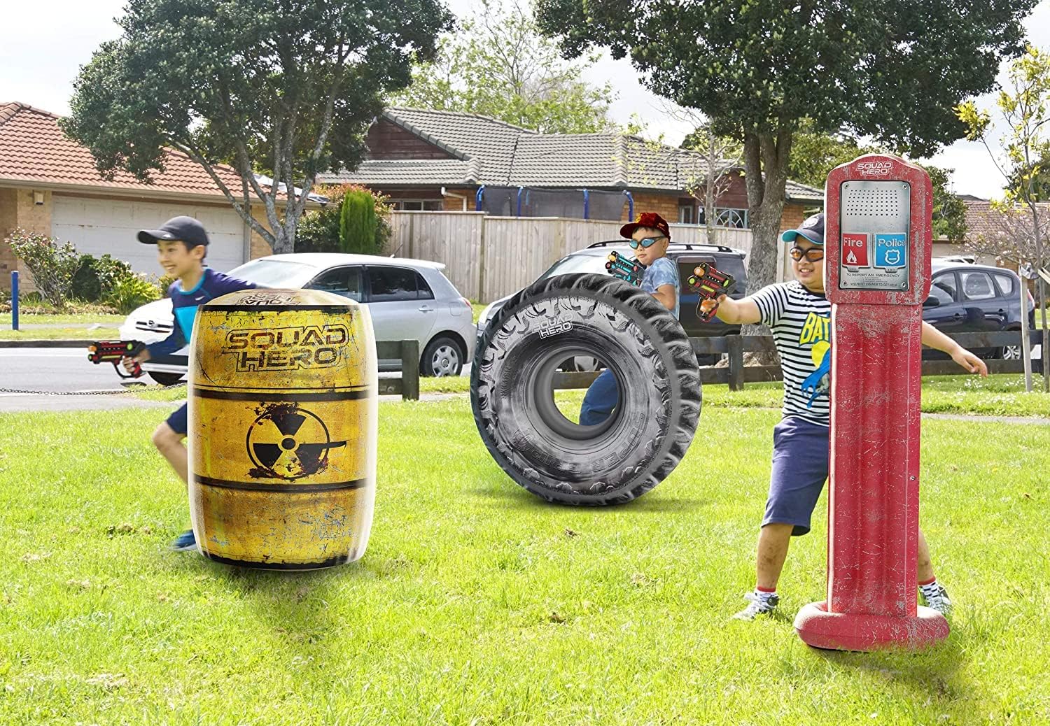 Thumbnail 6 de Squad Hero Rechargeable Laser Tag Set (4 Guns + 4 Vests) with 360° Sensors and LCD HUD