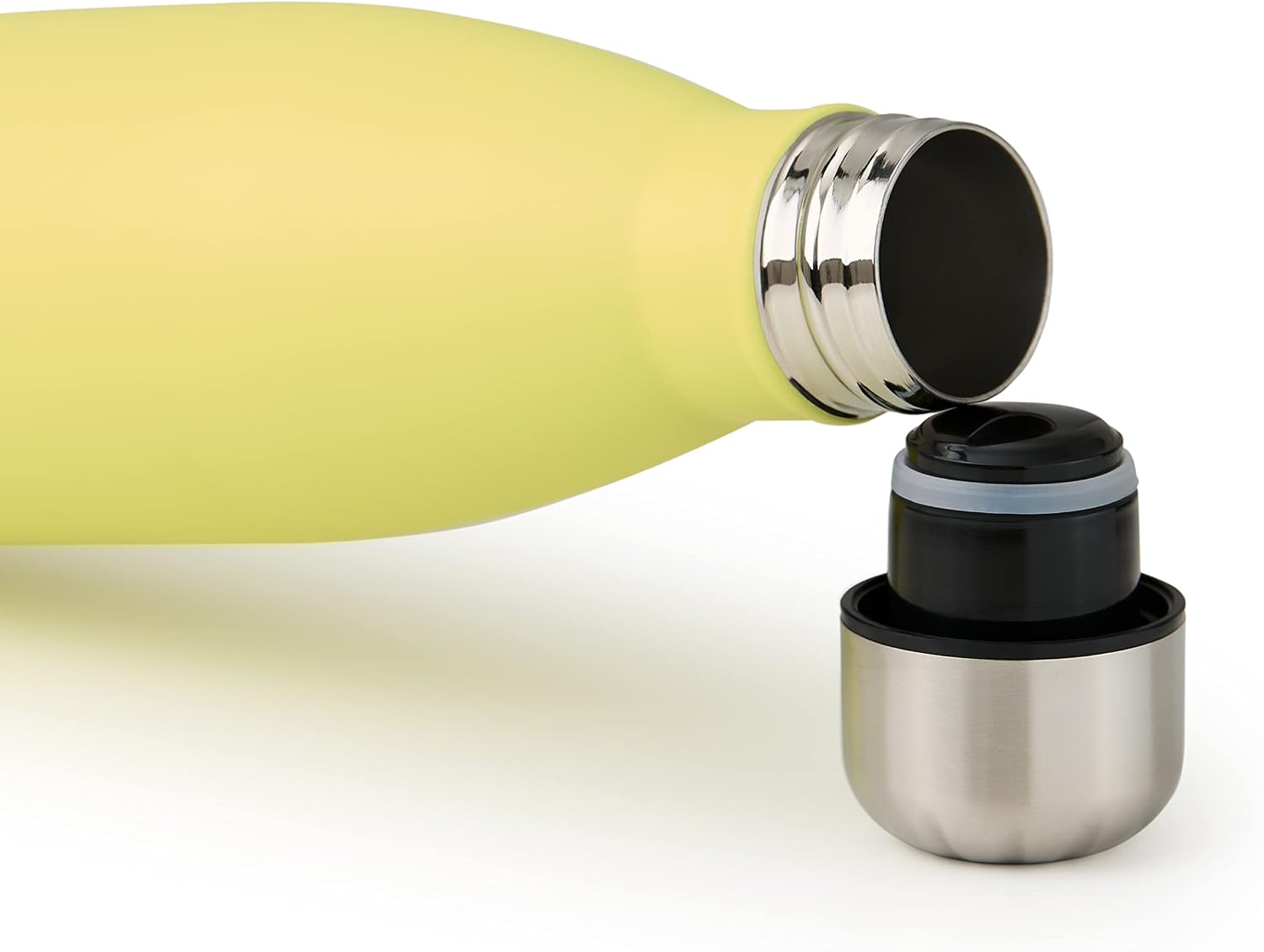 Thumbnail 2 de Blumtal Trinkflasche 750 ml aus Edelstahl (gelb) – auslaufsichere, doppelwandige Isolierflasche für kalt & warm