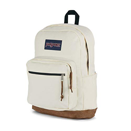 Detalle de JanSport Right Pack Backpack — Durable Daypack with 15" Laptop Sleeve and Water Bottle Pocket (Coconut)