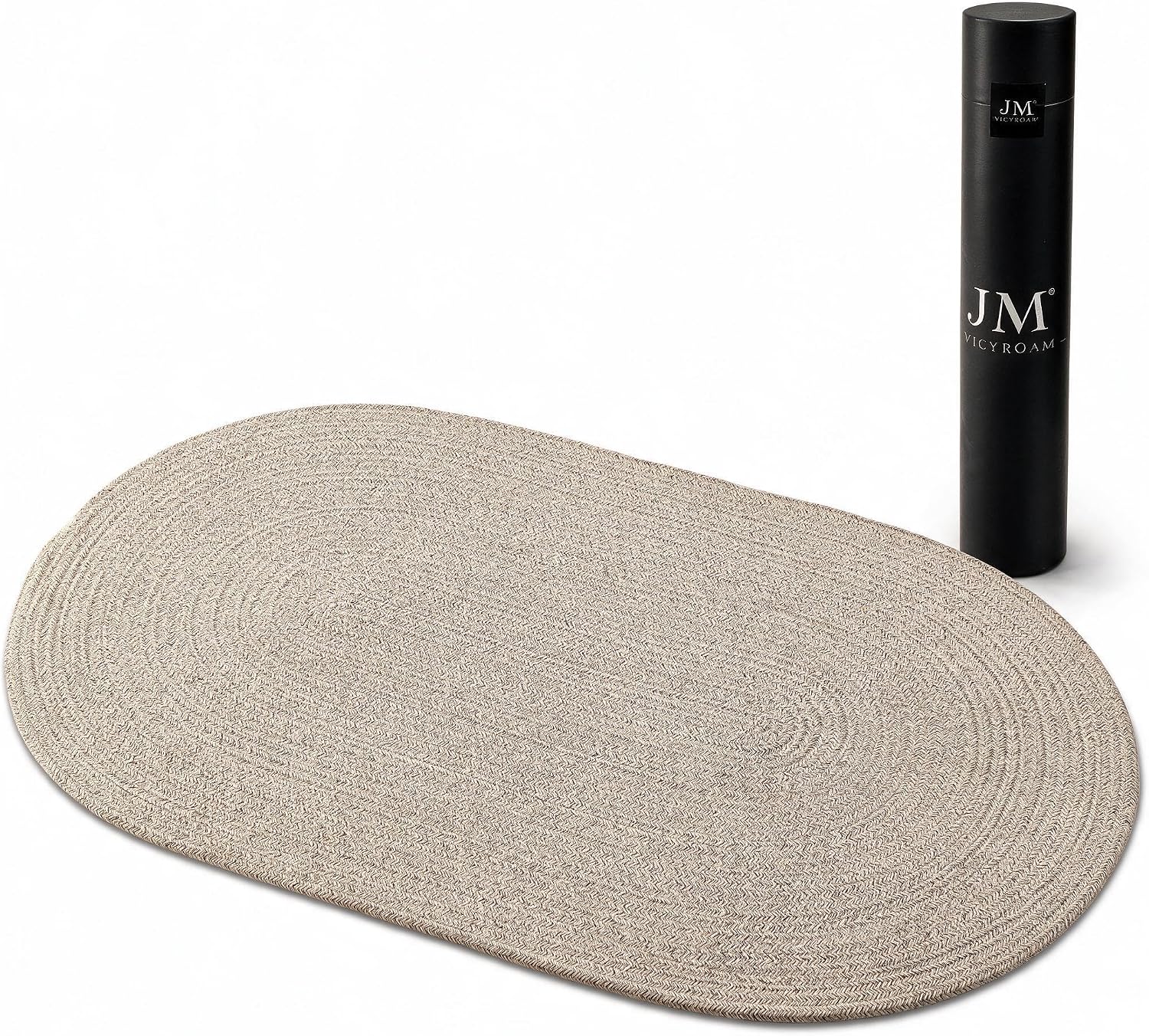 Detalle de JMvicyroam SXZ5000-01 Cotton Door Mat, Handwoven, 30 x 47 in