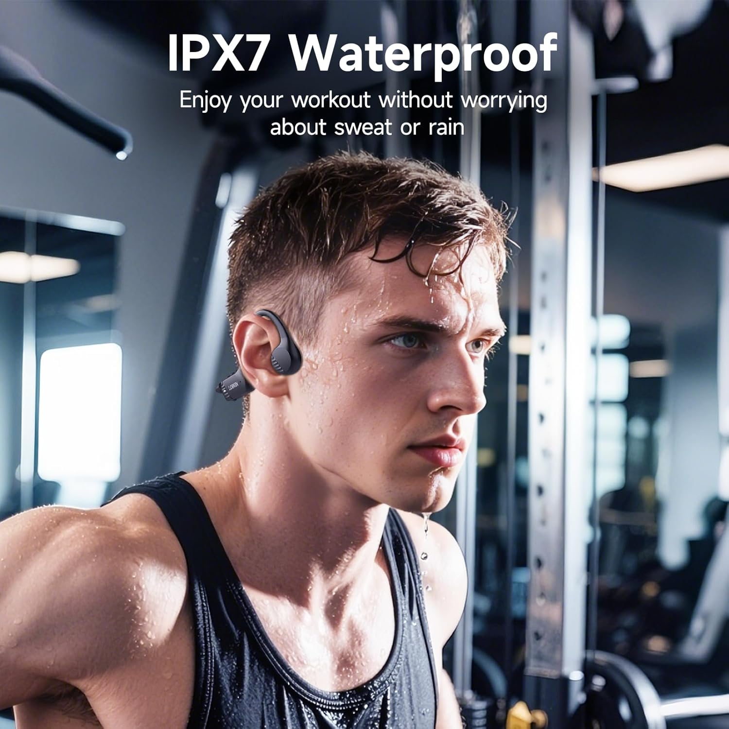 Thumbnail 3 de LOBKIN Bone Conduction Headphones: Open-Ear Bluetooth 6.0 with Mic