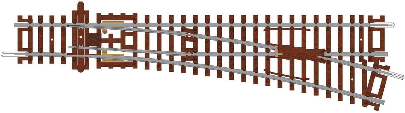 Detalle de Hornby TT:120 TT8009 rechterwissel, code 80, 166 x 640 mm