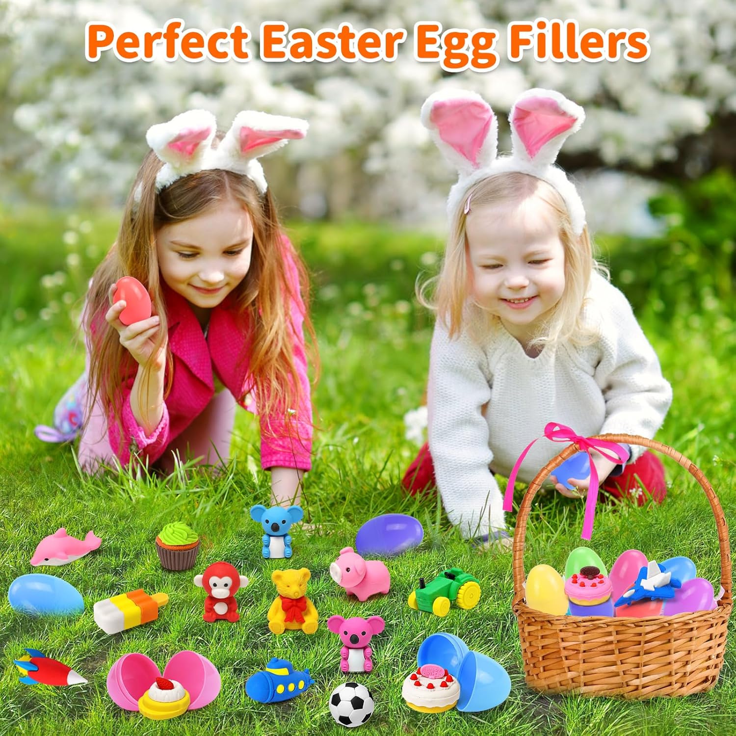 Thumbnail 1 de Arscniek 140-Pack Animal Erasers for Kids (Take-Apart Mini Pencil Erasers)