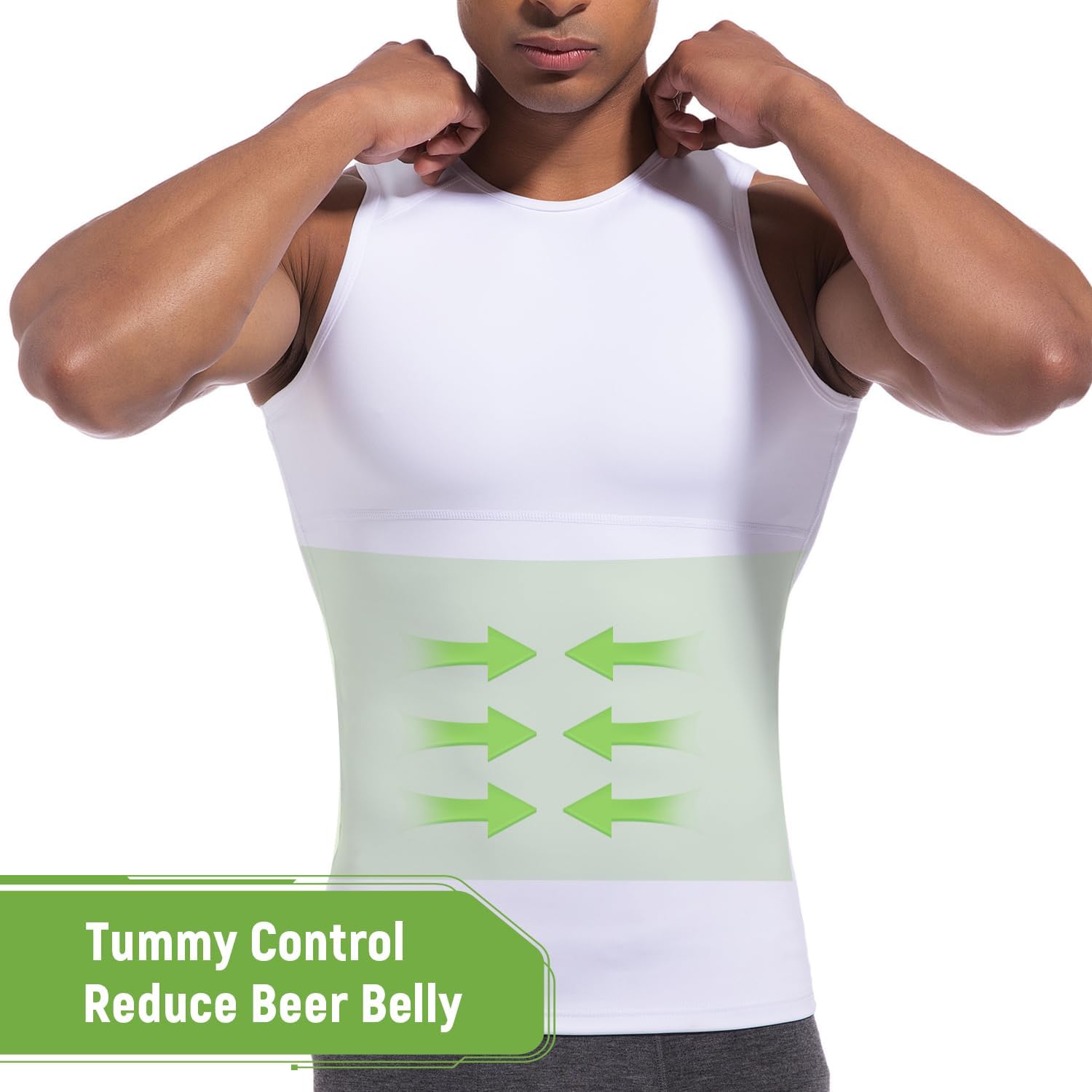 Detalle de Lgtfy Men's Compression Shirt, 4D Fabric