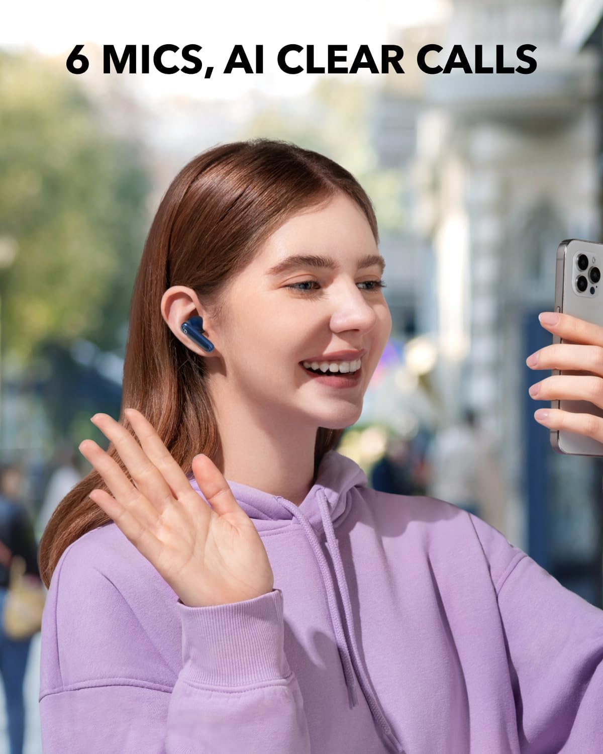 Thumbnail 5 de Soundcore P40i by Anker: Adaptive ANC Wireless Earbuds with Heavy Bass, 60-Hour Battery, and 2-in-1 Case/Phone Stand