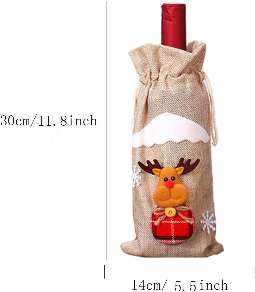 Detalle 2 de 6 Pcs Christmas Wine Bags 6-pack for Bottles ๐ท