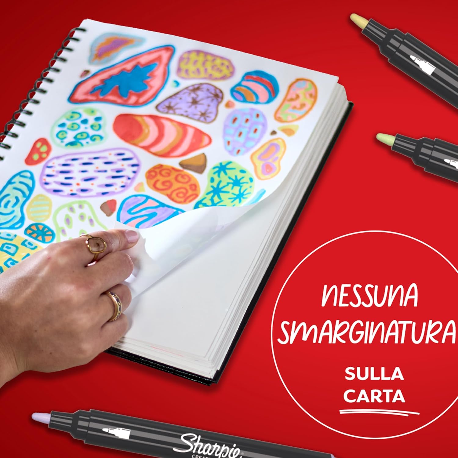 Thumbnail 3 de Sharpie Creative Marker pennarelli acrilici 12 pezzi 🎨