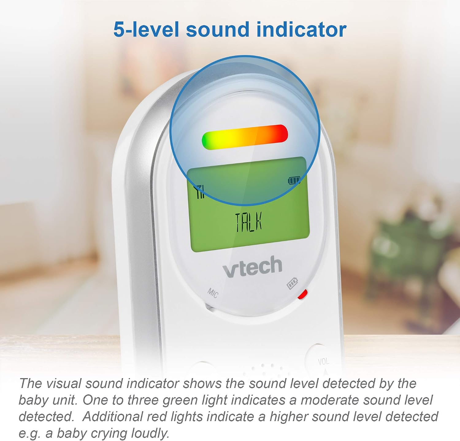 Thumbnail 4 de VTech AM706-1W baby monitor 1,000 ft range