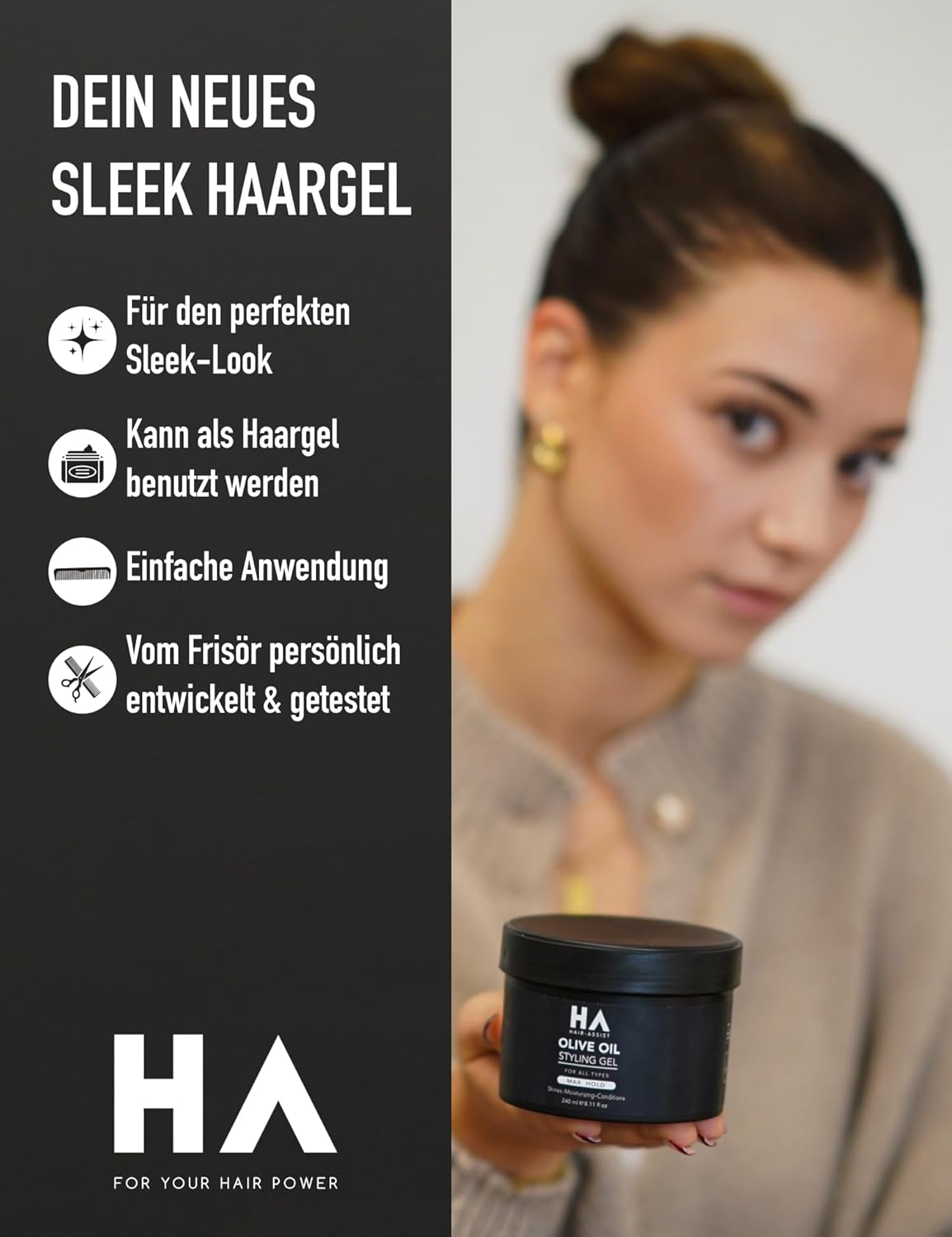 Thumbnail 6 de Sleek Bun Gel Haargel von Friseuren entwickelt – Sleek, Zopf & Slick Back mit kontrollierten Babyhaaren (240 ml)