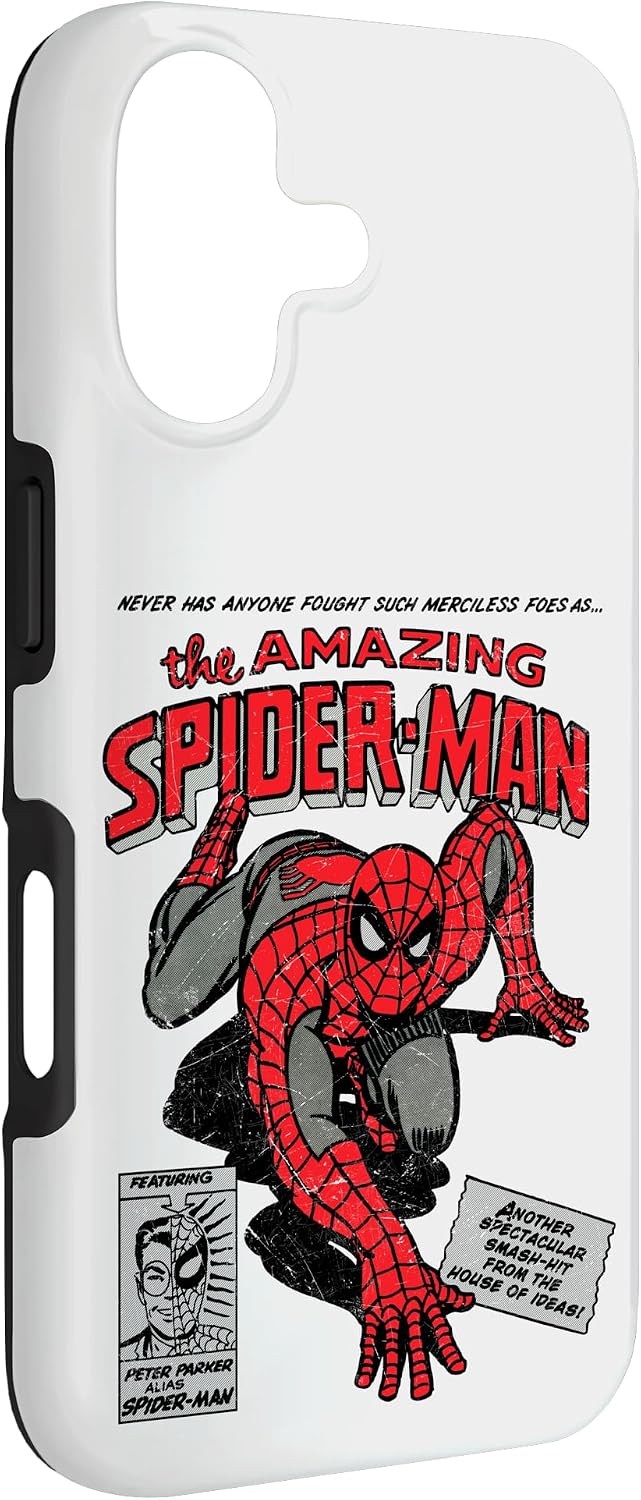 Detalle de Custodia per iPhone 17 Spider-Man fumetto retrò