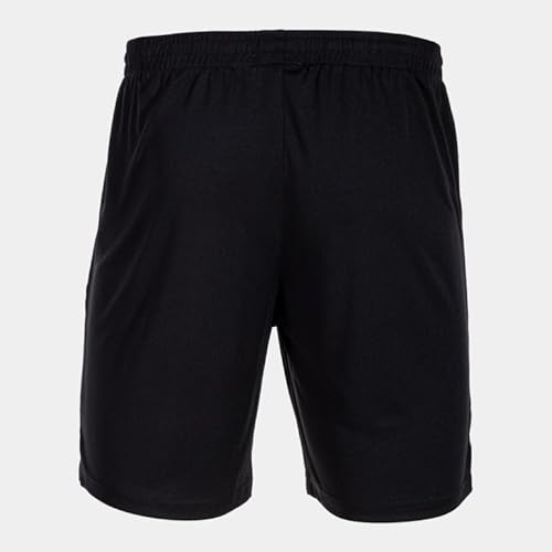 Detalle de Joma Bermuda Hombre Drive: shorts deportivos con bolsillos y cordón, negro, tallas 5XS-XXL
