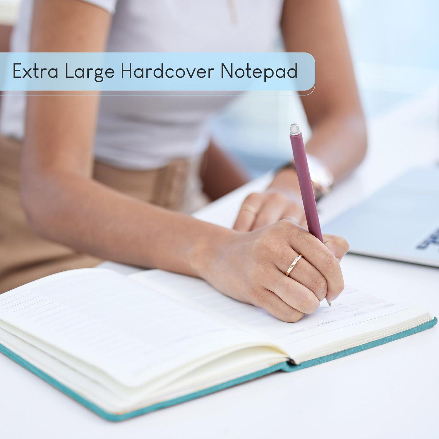 Detalle de STATIONERY ISLAND Quaderno A4 a righe con copertina rigida, 320 pagine