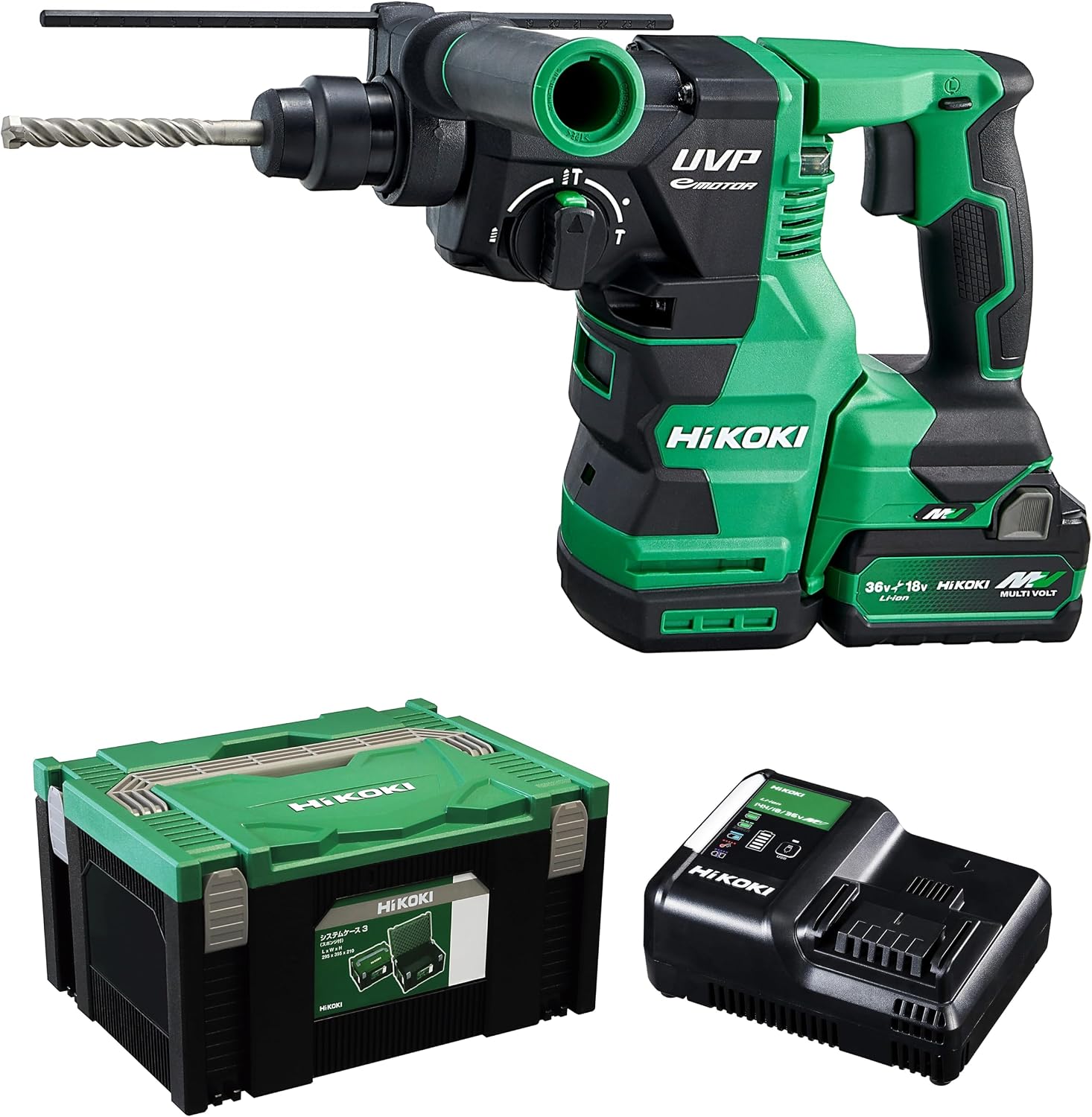 HiKOKI DH3628DA(XPZ) 36V充電式ロータリハンマドリル、SDSプラス・垂直サポート機能搭載