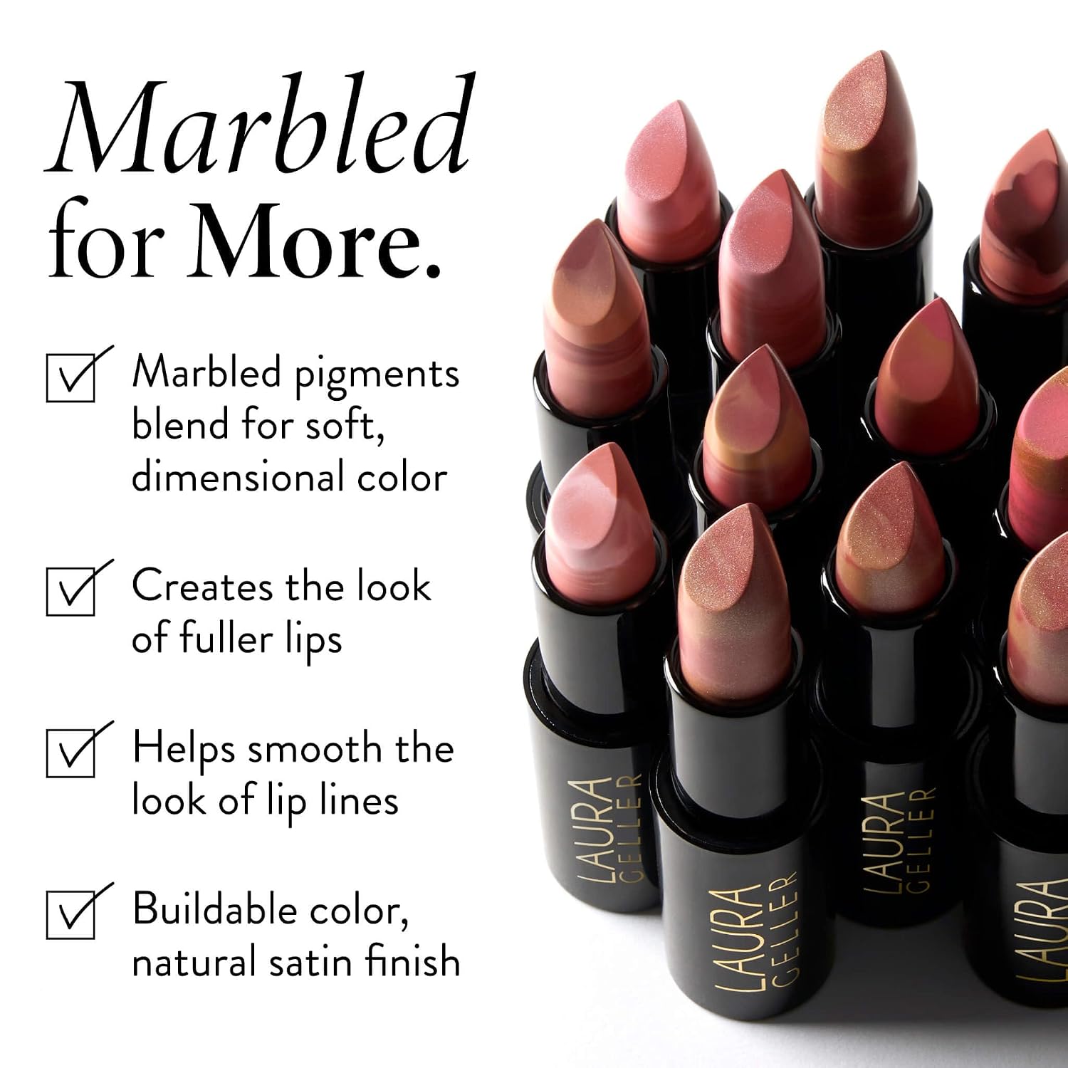 Thumbnail 2 de Laura Geller New York Italian Marble Sheer Lipstick in Honey Bun