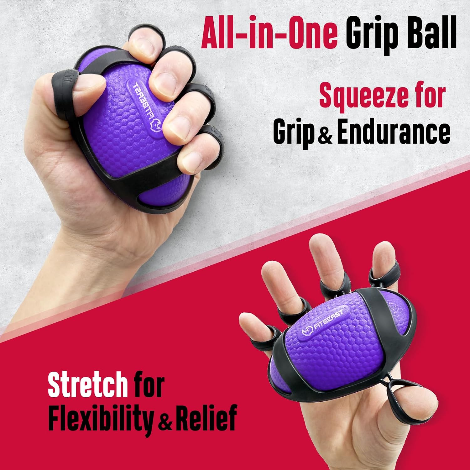 Thumbnail 4 de FitBeast Grip Strengthener Kit (6 Pack) with Adjustable Resistance & Hand Therapy Balls