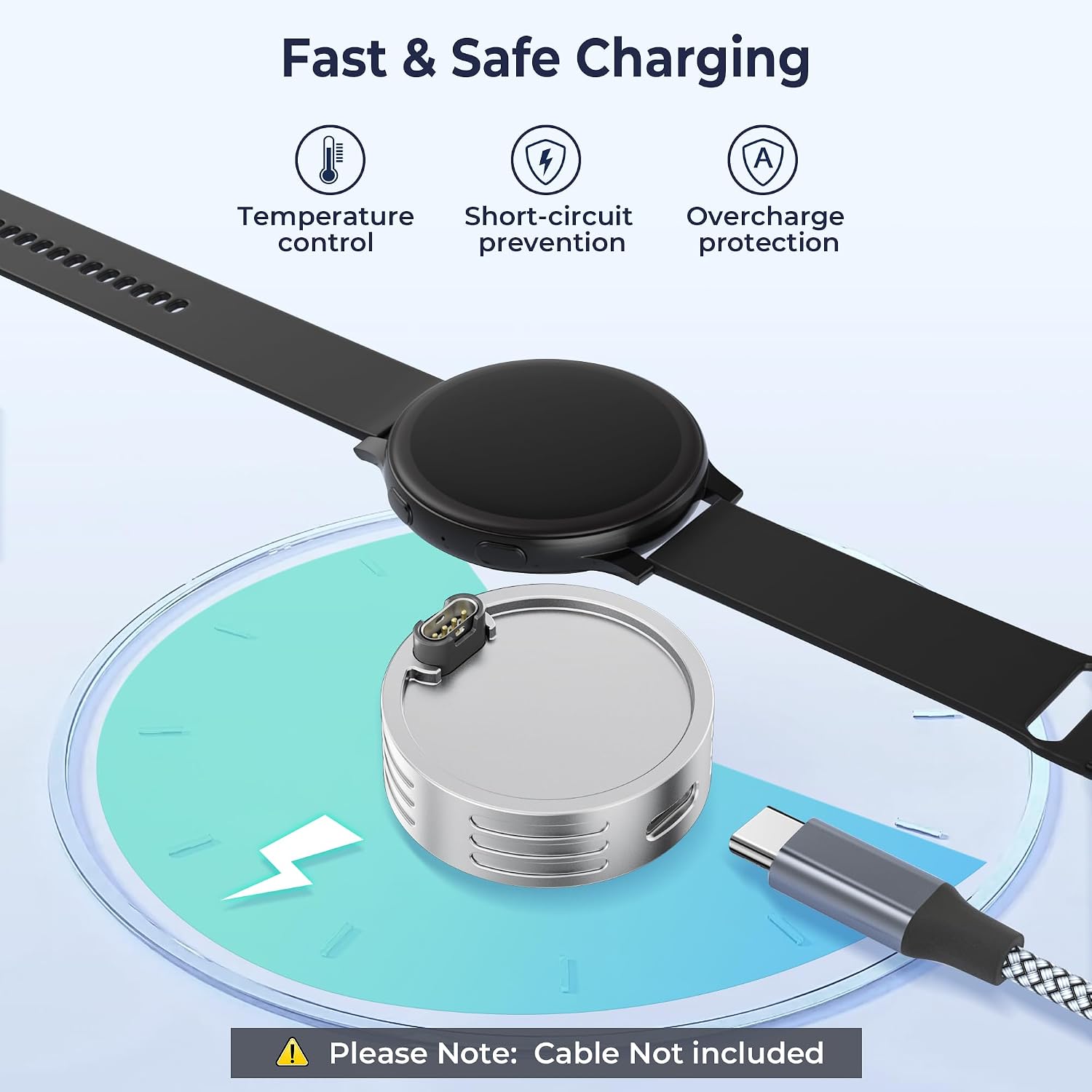 Detalle de Elebase Chargeur pour Montre Garmin et Dock USB-C Multiples Modèles