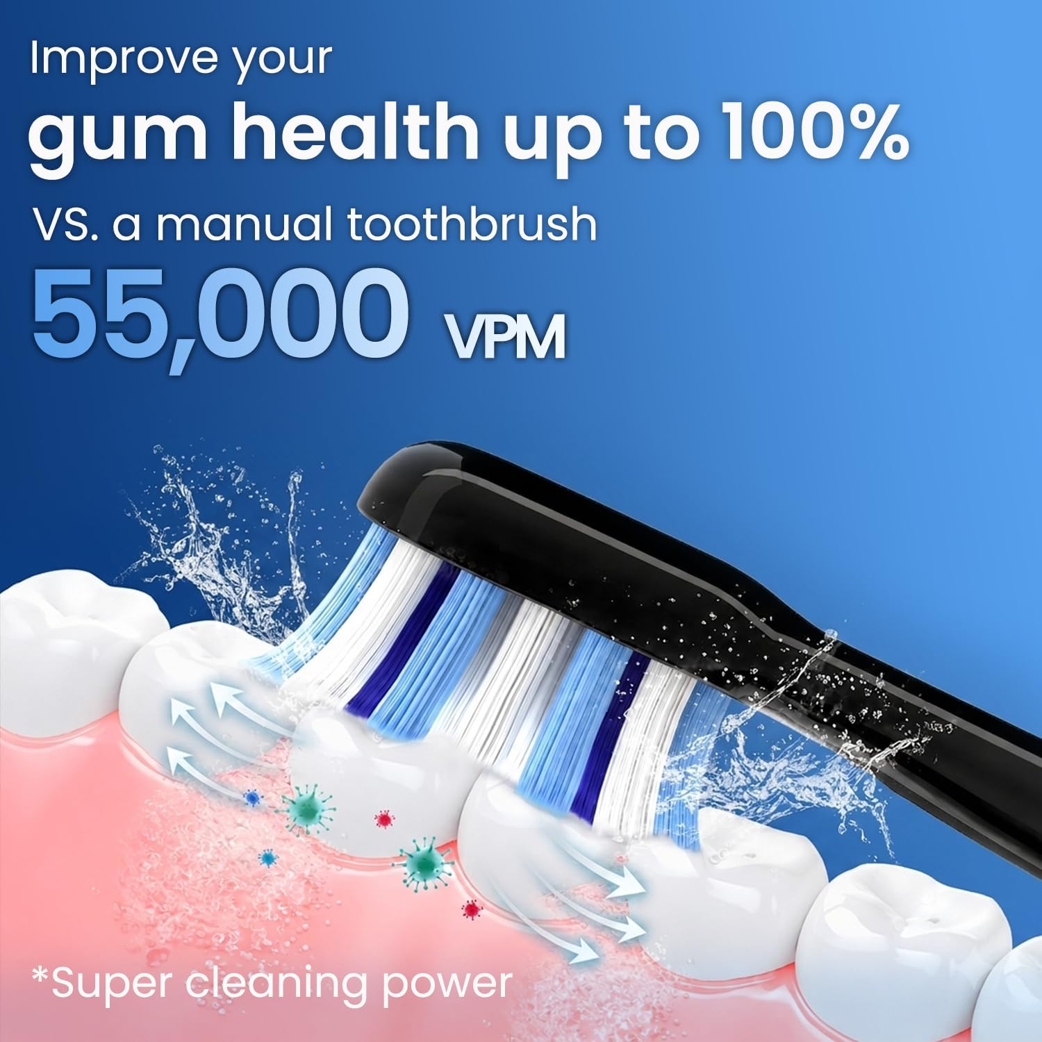 Detalle 2 de Marlincare Sonic Electric Toothbrush with 5 Modes