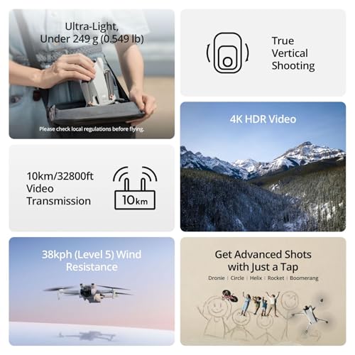 Detalle 2 de DJI Mini 3 with DJI RC: A Compact 4K Gimbal Drone for Everyday Aerial Shots