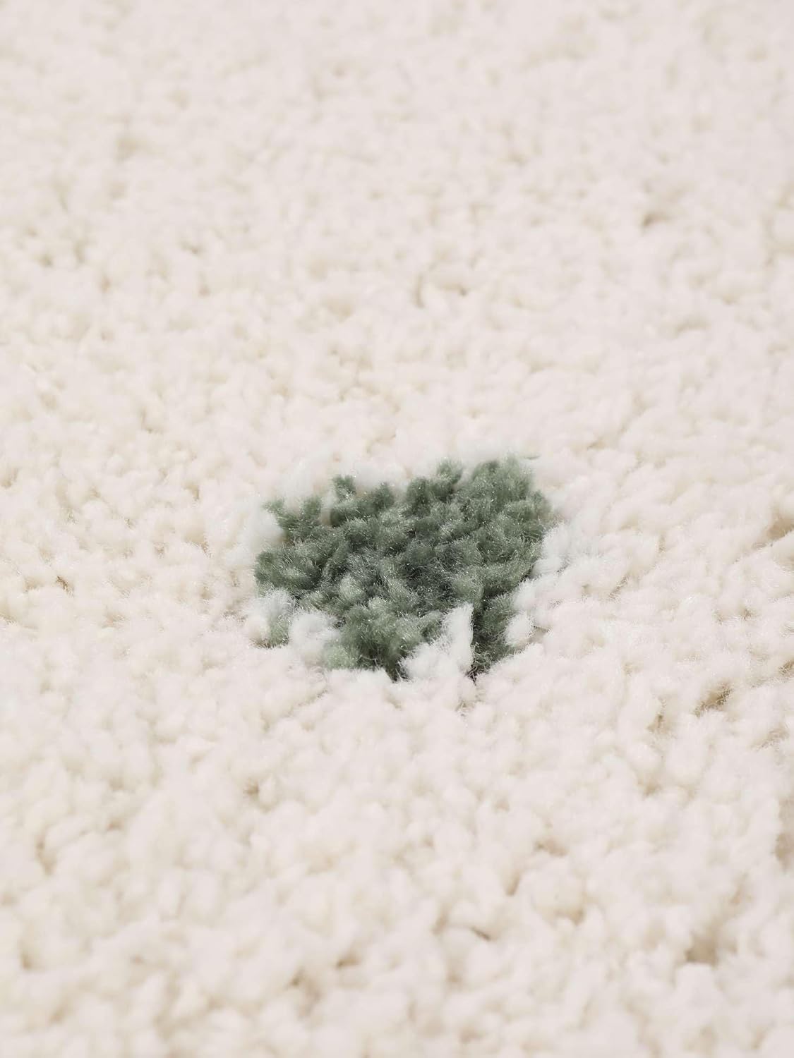 Detalle de RugVista Confetti kindertapijt rond Ø 150 cm, middelpolig en gebroken wit