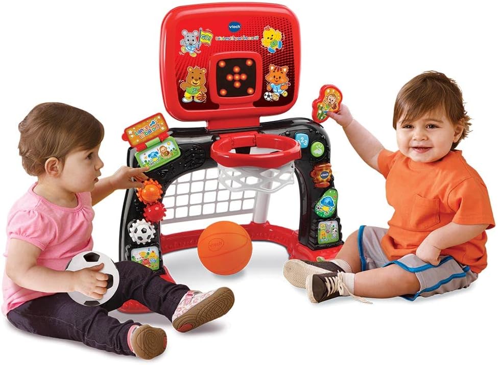 Thumbnail 3 de VTech Bébé Multisport Interactif 2 en 1 (rouge et noir) avec cage de foot et panier basket