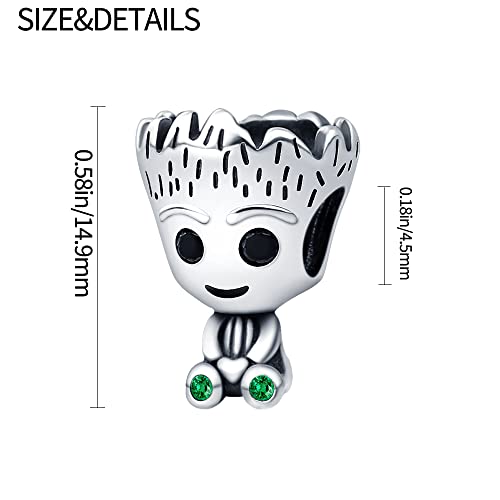 Thumbnail 4 de Pandach C7 Damen Charmeanhänger 925 Silber für Armband