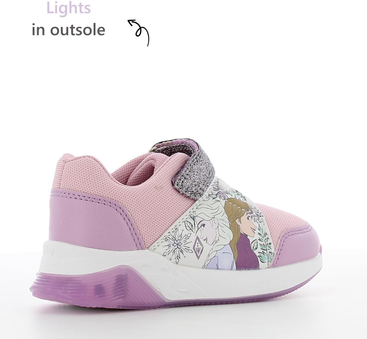 Detalle 2 de Leomil Parent_FR_Sneakers_Girl_LED_All Frozen-sneakers met lichtjes, klittenband en EVA-zool