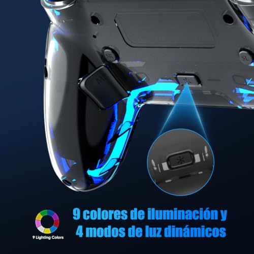Detalle de BETMI Mando inalámbrico para PS5 con joystick Hall, doble vibración y funciones avanzadas