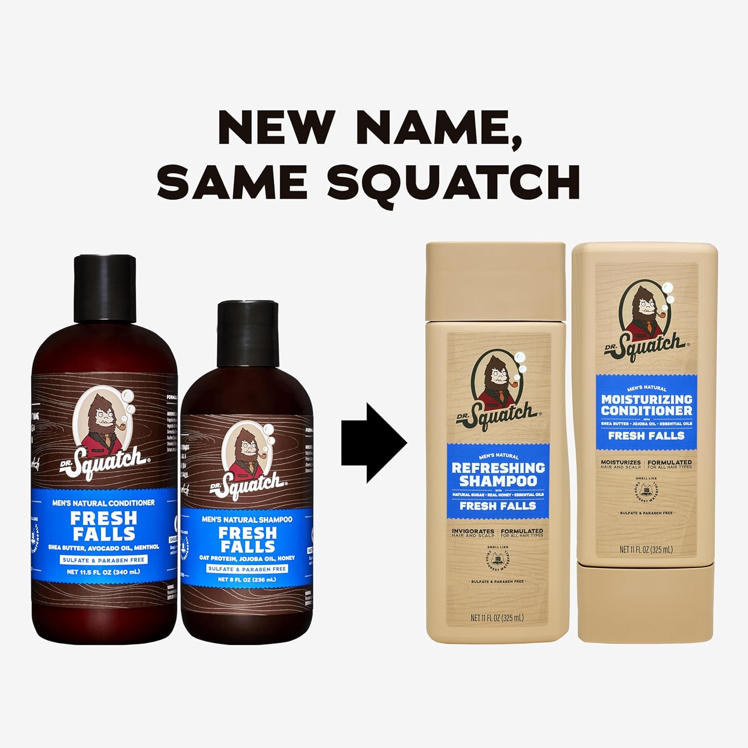 Detalle de Dr. Squatch Natural Men's Shampoo and Conditioner Set – Healthy, Full-Looking Hair