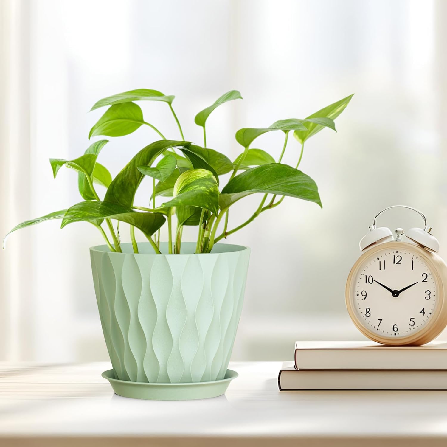 Thumbnail 2 de Homeuouz 10cm Plant Pots 6 Pack