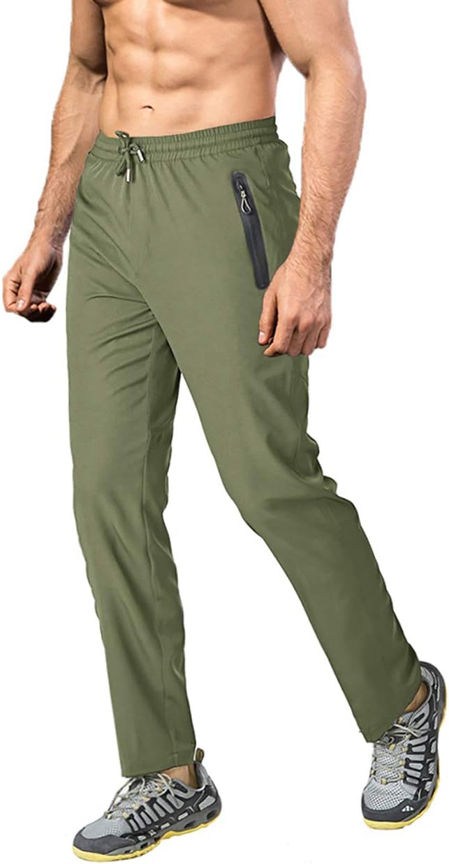 Detalle de EKLENTSON Men's Trousers: Lightweight Outdoor Hiking & Running Trousers