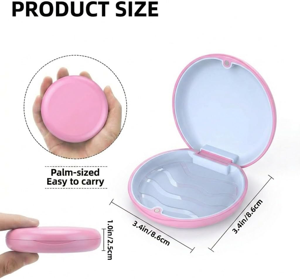 Thumbnail 1 de ARGOMAX Dental Box: Protective Storage Case for Bite Splint and Night Guard (Pink)