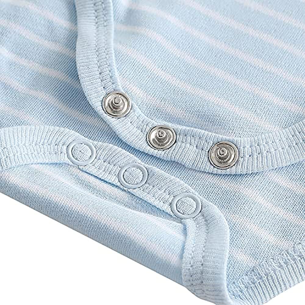 Detalle de Chamie Baby Outfits Vests + Pants + Caps Mittens Set (0-6 Months) – Grey, Pink, Navy & Blue Cotton