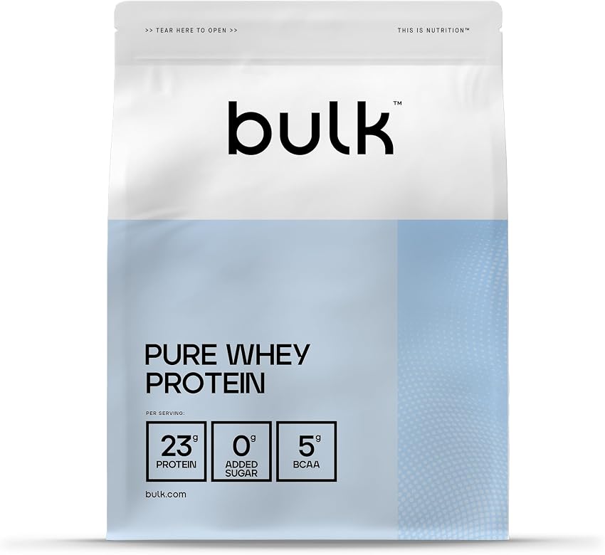 Detalle de Bulk Pure Whey Protein 500g 🥇 Alta en proteínas, Sin azúcares