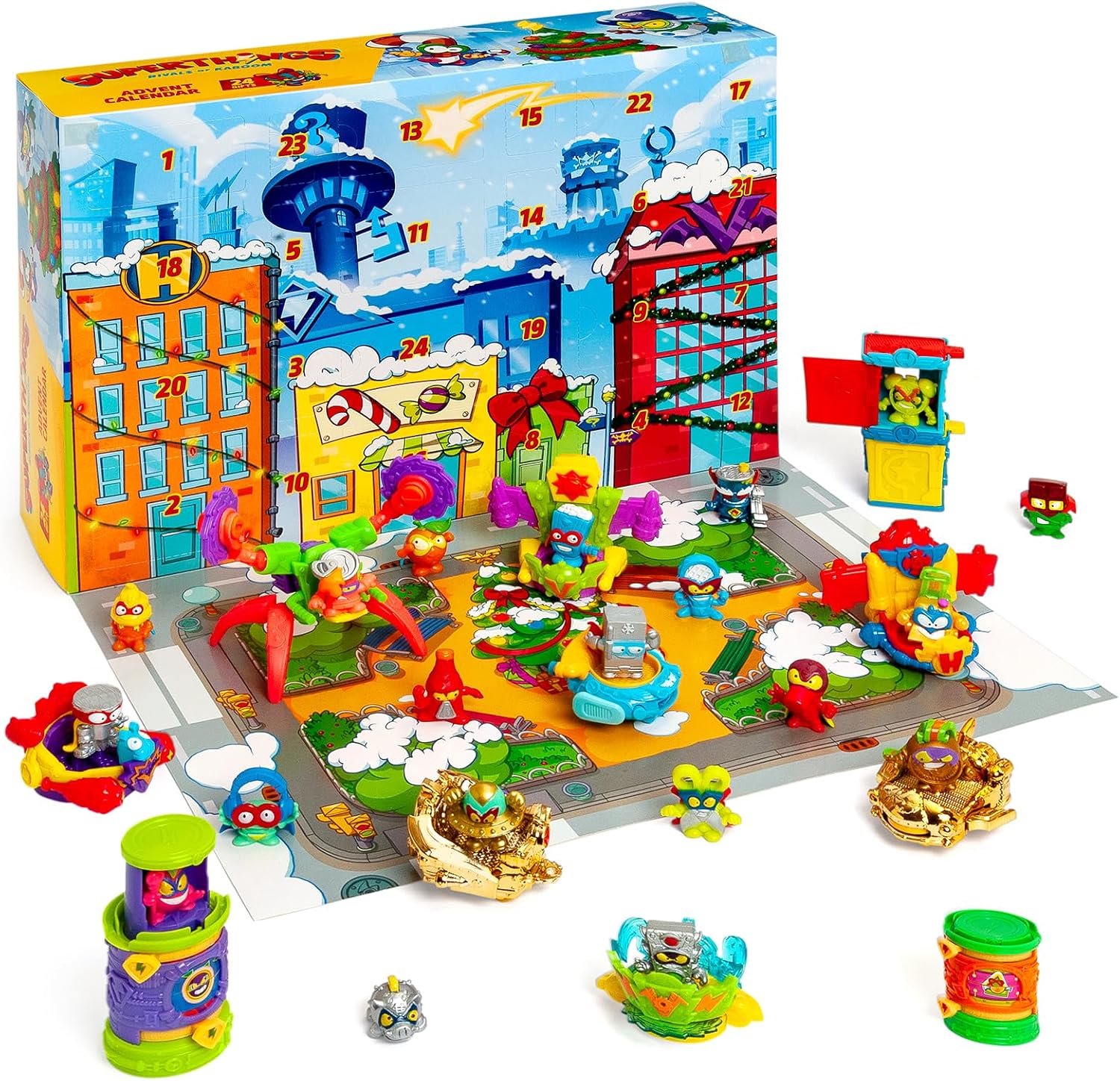 Detalle de SUPERTHINGS RIVALS OF KABOOM 8431618046272 adventskalender met speelfiguren