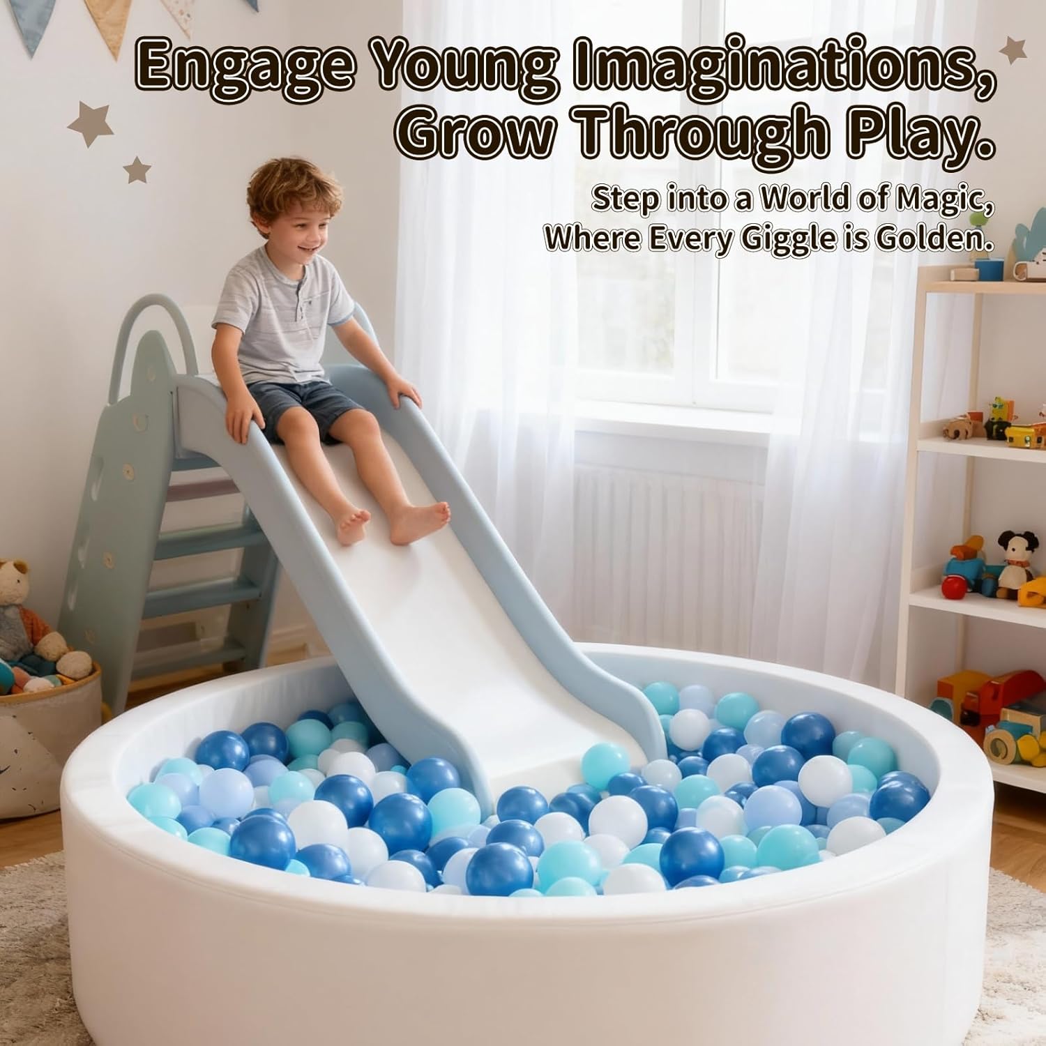 Thumbnail 6 de STARBOLO Phthalate-Free BPA-Free Ball Pit Balls for Toddlers (Phthalate Free, BPA Free) Pack Options