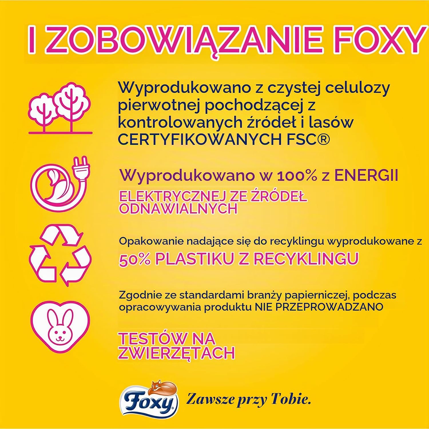 Detalle 2 de Foxy Love the Bee papier kuchenny, 2 warstwy, 6 rolek, 295 odcinków