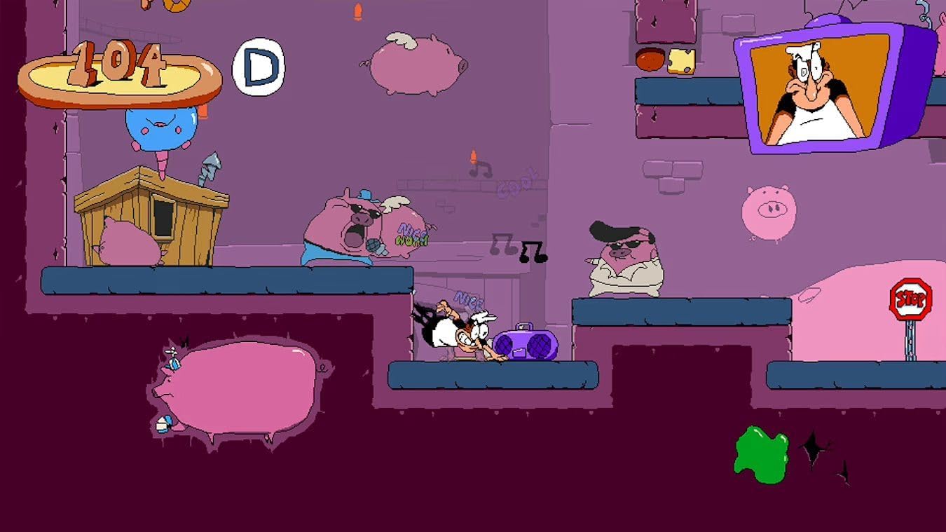 Detalle de Pizza Tower per Nintendo Switch (Edizione Fisica) - una corsa frenetica tra stile e divertimento