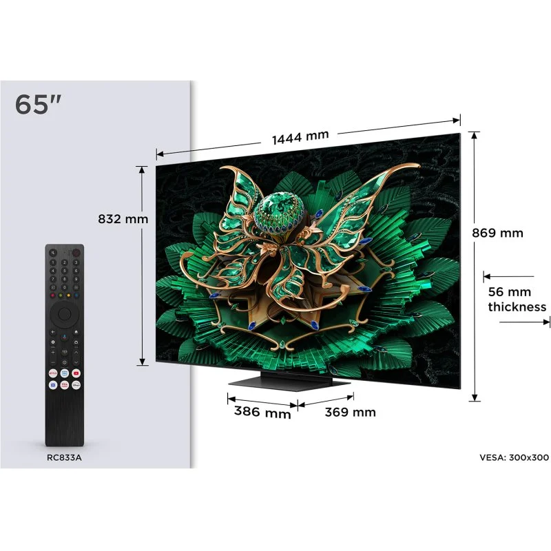 Thumbnail 3 de TCL 65C7K QD-Mini LED 4K UltraHD Google TV