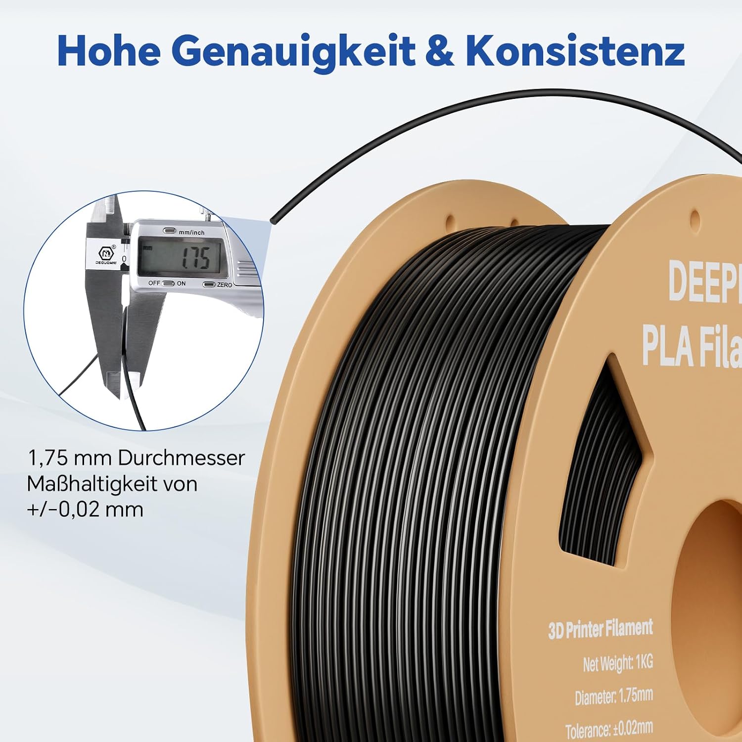 Detalle de DEEPLEE PLA Filament 1.75mm 1 kg