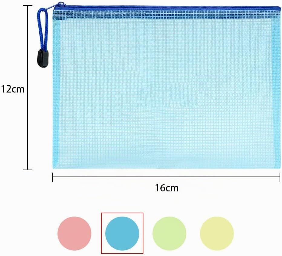 Detalle 2 de Vicloon A6-dokumentfickor med dragkedja, 12-pack i PVC