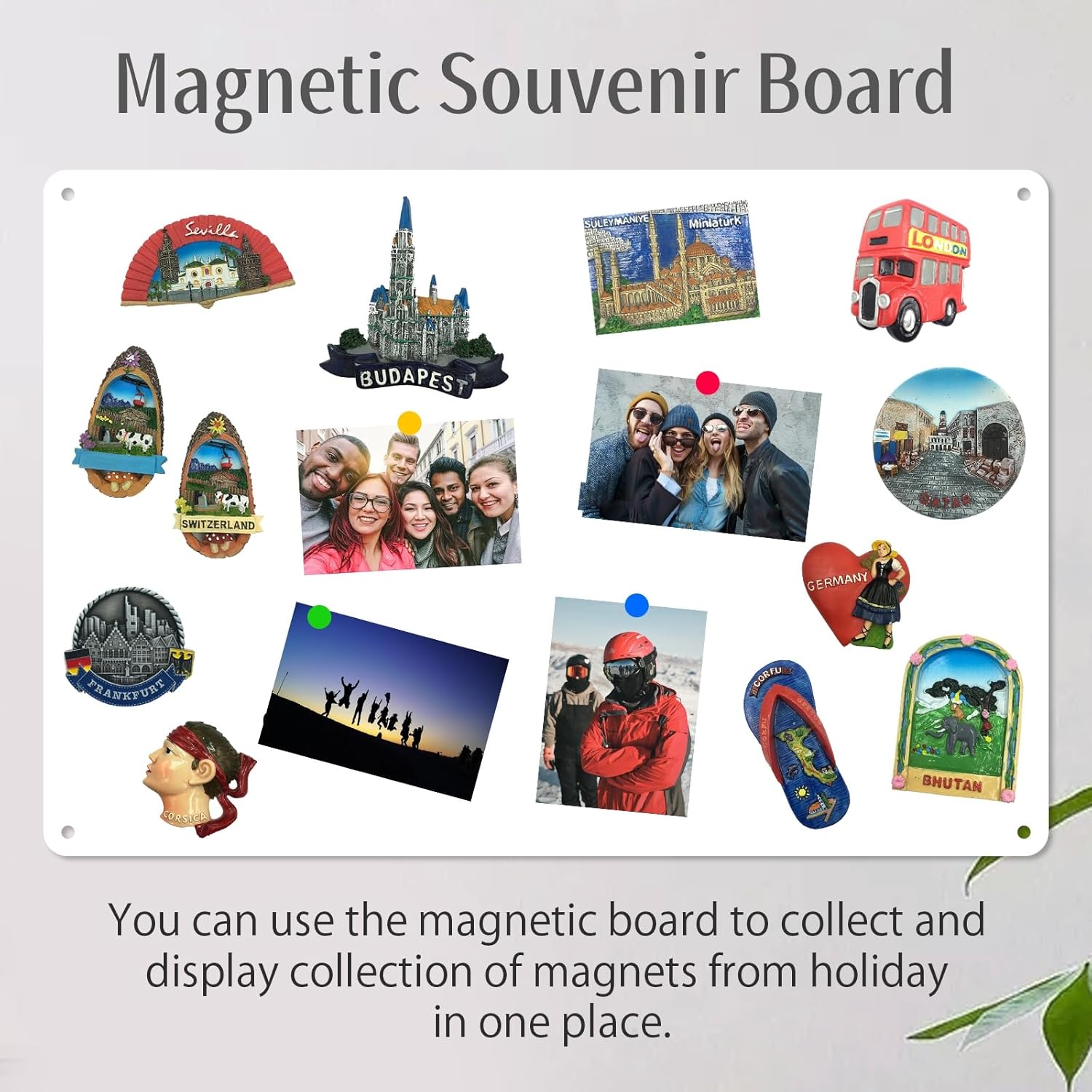 Thumbnail 4 de ALANGDUO Magnettafel 2er-Set aus Edelstahl, 42 x 30 cm – magnetische Tafel für Küche, Büro & Haushalt