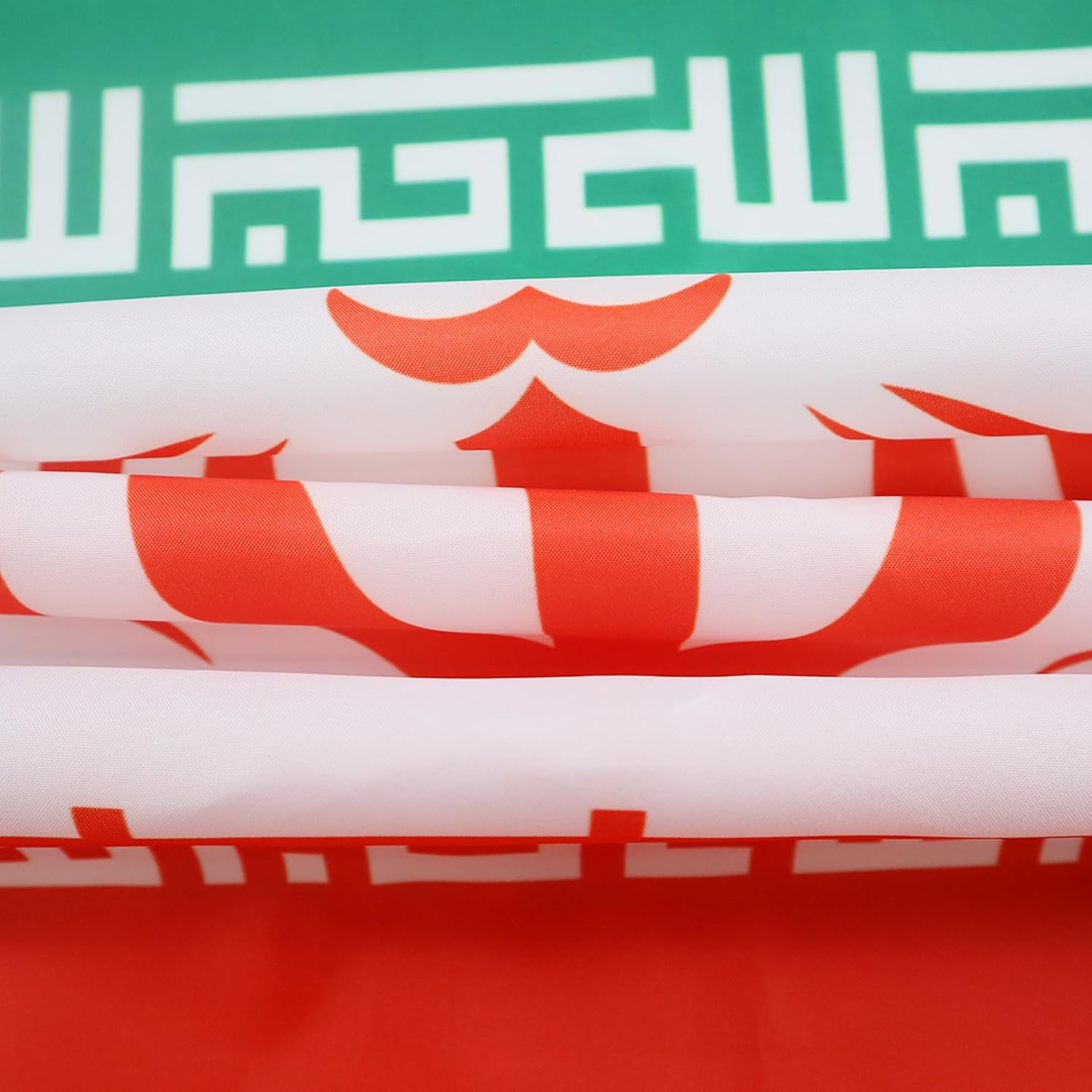 Detalle 2 de AZ FLAG 3701036373119 – flaga Iranu 150 × 90 cm z 4 metalowymi oczkami