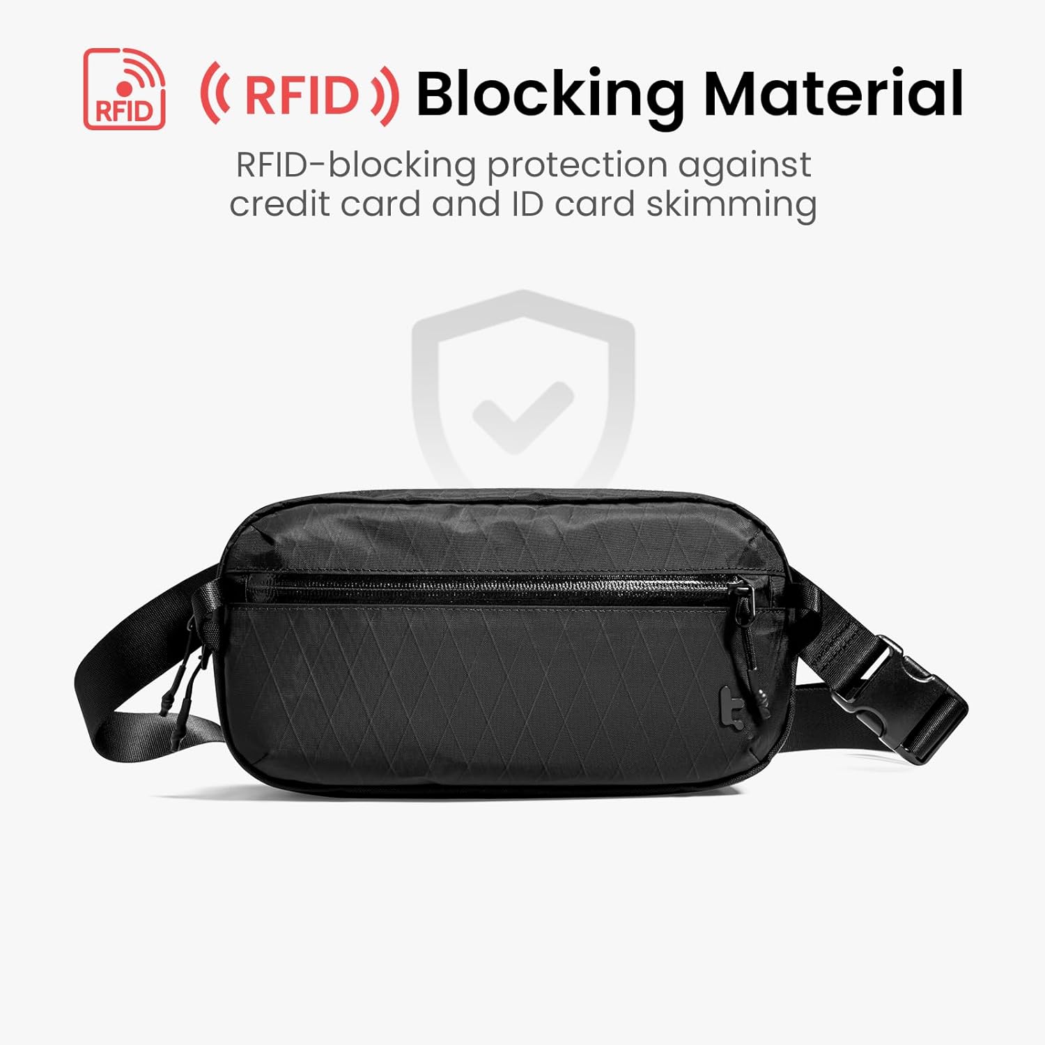 Detalle de tomtoc Aviator-T35 3.5L X-Pac Sling Bag with RFID blocking for Nintendo Switch 2 (Black)